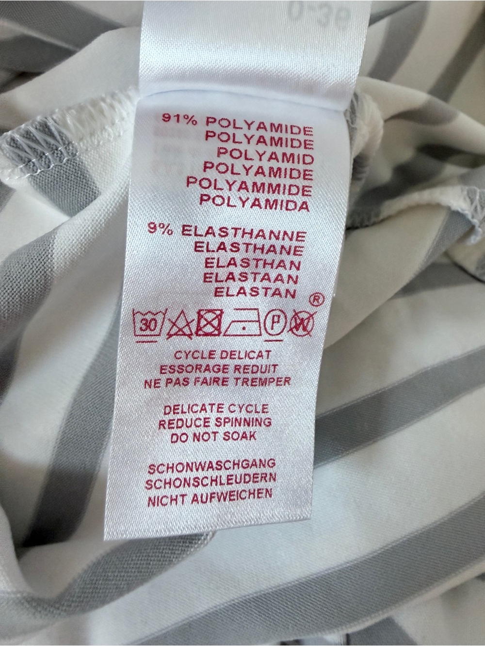 Saint James Breton Stripe Top NWT Size 4 White Grey French Sailor Shirt - Picture 13 of 13